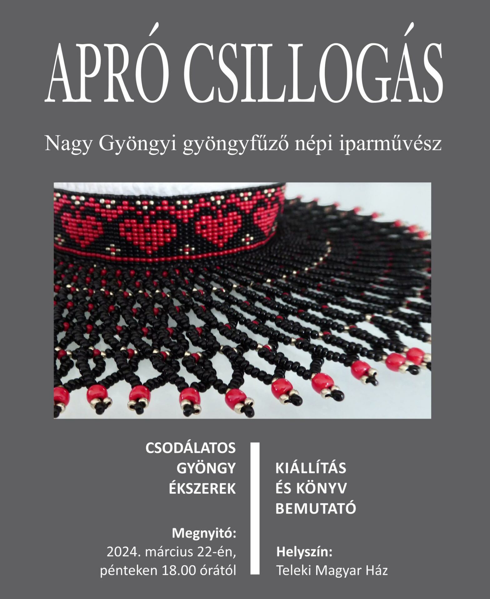 Csodálatos gyöngyékszerek kiállítás